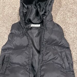 SHEIN Kids Charcoal Puffer Coat